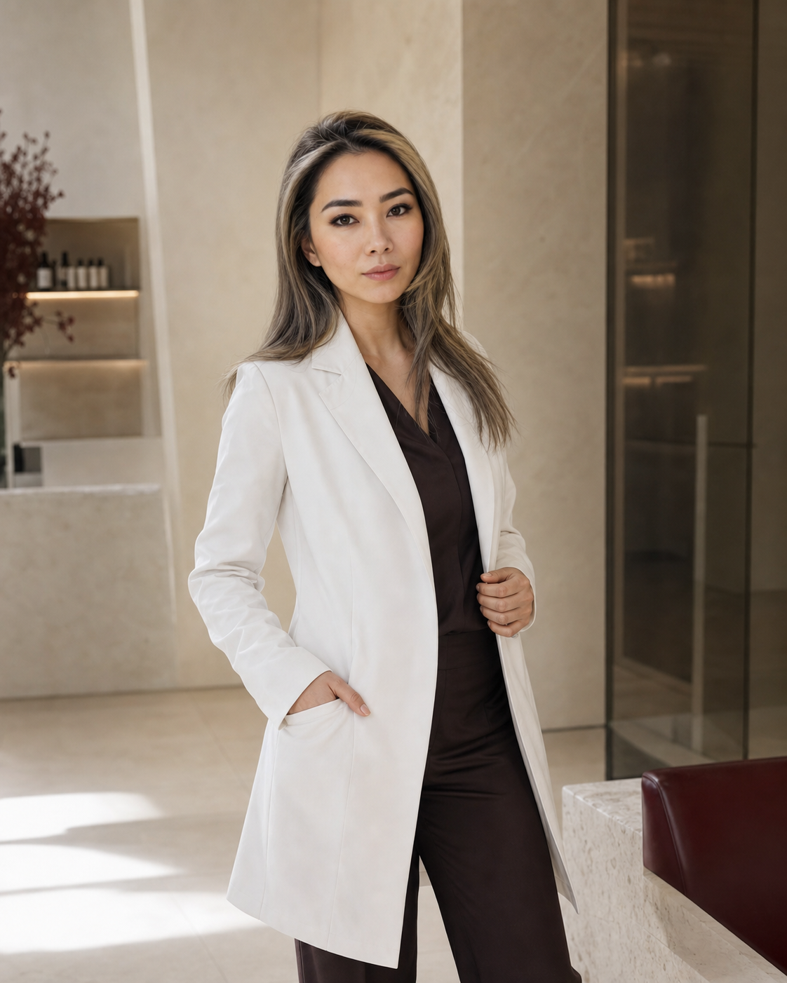 Professioneel portretconcept van Dr. Aziza Rasool